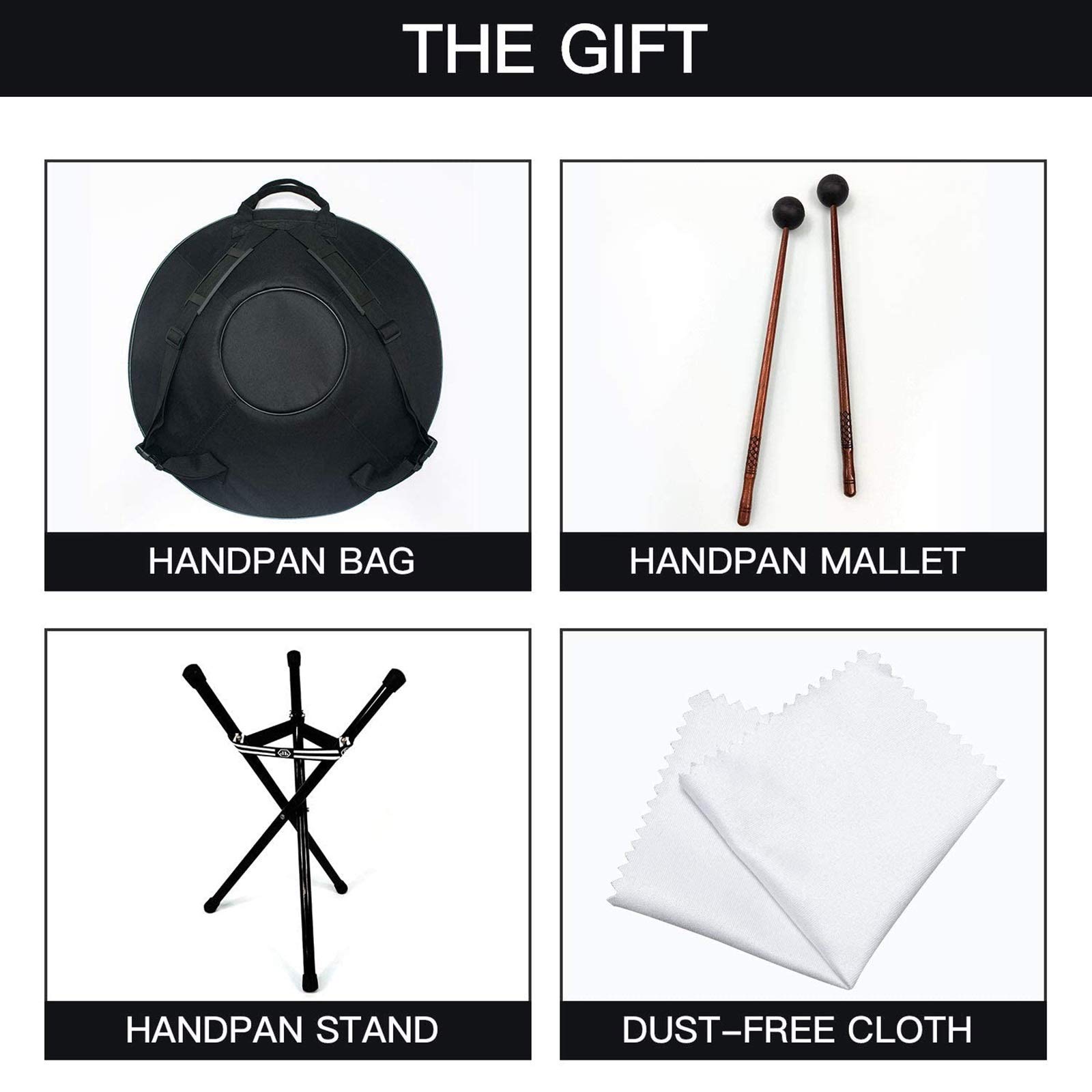 Amazon | Handpan 専門のパフォーマンス、22インチ10リアクションの